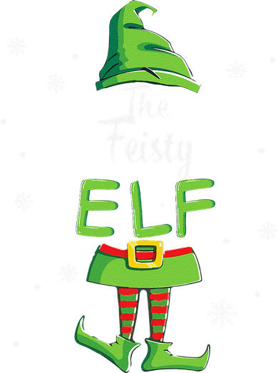 Feisty Elf Family Matching Christmas Pajamas Pjs Xmas Funny Button
