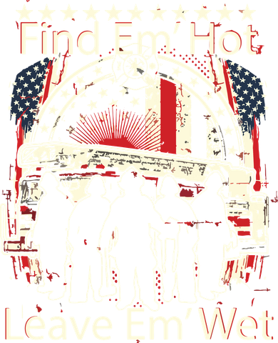 Find Em Hot Leave Em Wet Firefighter Baby Bodysuit