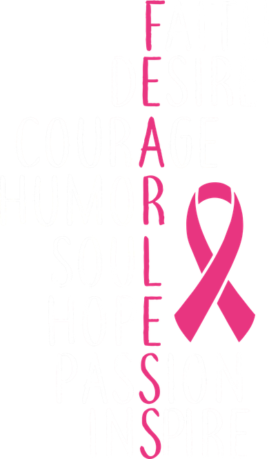 Breast Cancer Awareness Fearless Quote Doggie Tank