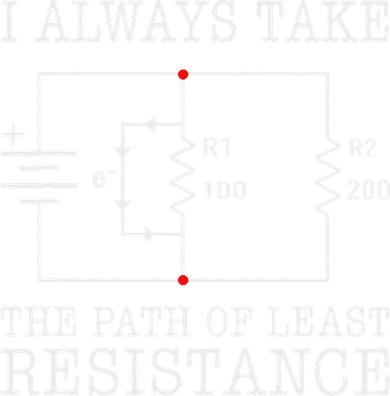 Funny Engineer Path Of Least Resistance Women's Dry Zone Grid Polo