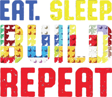 Funny Eat Sleep Build Repeat Building Funny Builders Doggie Tank