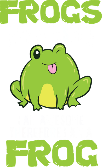 Funny Frogs Are Awesome I'm Awesome Therefore I'm Awesome Therefore I Am A Frog Ornament