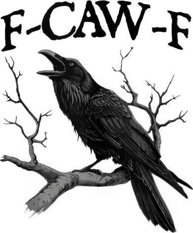 F-Caw-F - Funny Crow Black Crow, F-Caw-F Funny Black Bird Women's Tank Top
