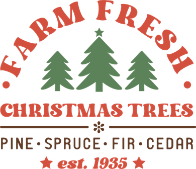 Farm Fresh Christmas Trees Funny Xmas Graphic Plus Size Women's Long Sleeve Shirt