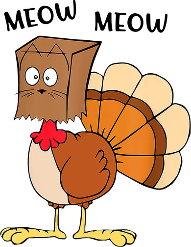 Funny Fake Cat Meow Turkey Thanksgiving Cat Love Fall Y'All Tote Bag