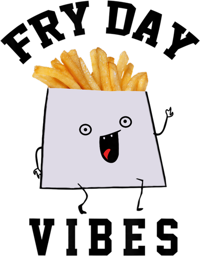 Funny Fry Day Vibes Meaningful Gift Button