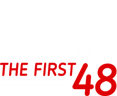 Roses Are Red People Are Fake I Stay To Myself 48 Pajama Set