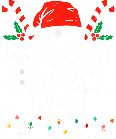 Forced Family Fun Sarcastic Christmas Funny Ornament