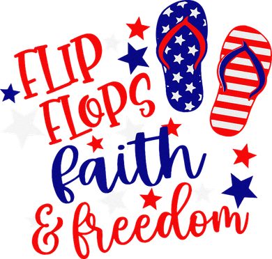 Flip Flops Faith And Freedom Women's Tank Top