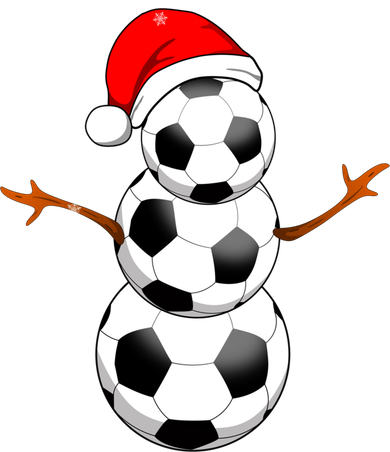 Funny Football Funny Gift For Boys Girls Christmas Snow Soccer Gift Kids Hoodie