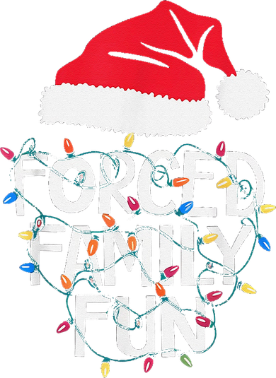 Forced Family Fun Sarcastic Christmas Funny Women's T-Shirt