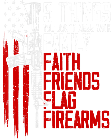 Faith Family Friends Firearms Gun Rights Ar15 American Flag Toddler Hoodie