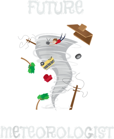 Funny Future Meteorologist Tornado & Hurricane Storm Weather Toddler T-Shirt