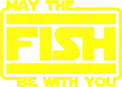 Funny Fishing May The Fish Be With You Fisher Button