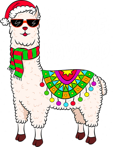 Fleece Feliz Navidad Llama Christmas Cute Xmas Gift Coffee Mug