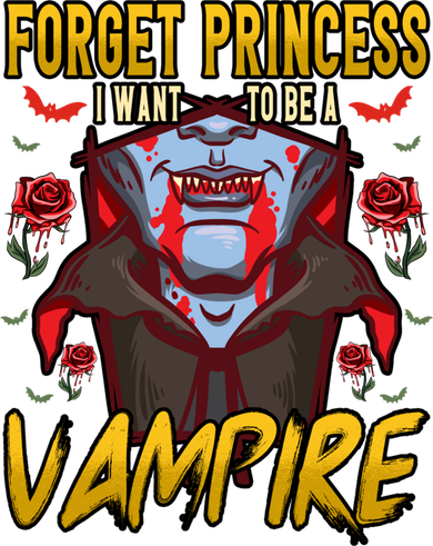 Funny Forget Princess I Want To Be A Vampire Halloween Gift Women's Tank Top