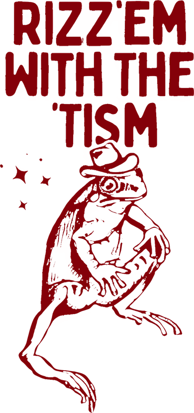 Funny Frog Rizz Em With The Tism Pajama Set