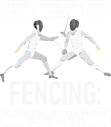 Fencing Fencer Swordsman Swordmanship Sabre Epee Kids Sweatshirt