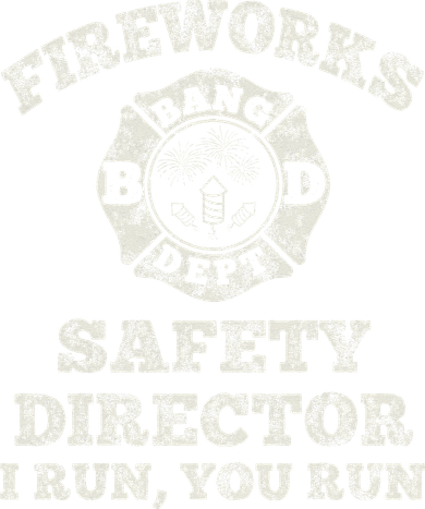 Funny Fireworks Safety Director Firefighter America Red Pyro Doggie Tank