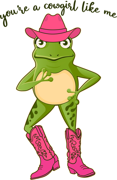 Funny Frog You're A Cowgirl Like Me Women's Tank Top