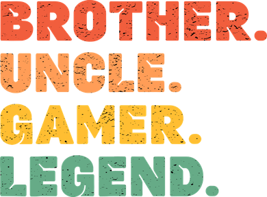 Funny Gamer Brother Uncle Gaming Legend Vintage Video Game Kids T-Shirt