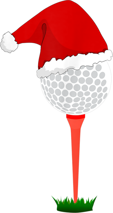 Funny Golfing Christmas Holiday Golf Ball Tote Bag