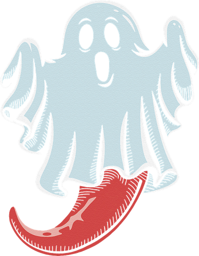 Funny Ghost Chili Pepper Lovers Spooky Halloween Doggie Tank