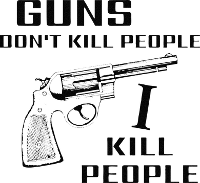 Funny Guns Dont Kill People I Do Button