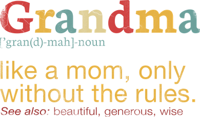 Funny Grandma Defination Tote Bag