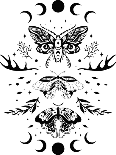 Fairy Grunge Fairycore Aesthetic Goth Luna Moth Butterfly Polo