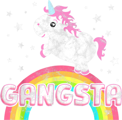 Funny Gift For Ironic Cool Unicorn Gangsta Rap Music Festival Women's Sweatshirt