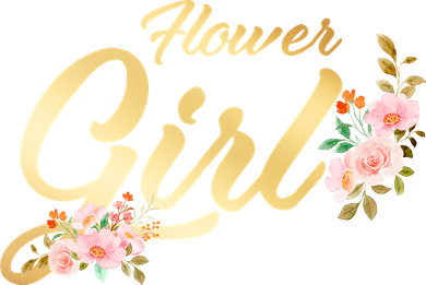 Flower Girl Floral Cute Wedding Golf Towel