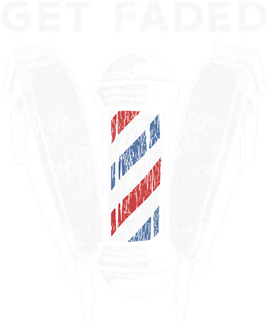 Funny Get Faded Barber Gift For Men Women Cool Hairstylist Kids T-Shirt