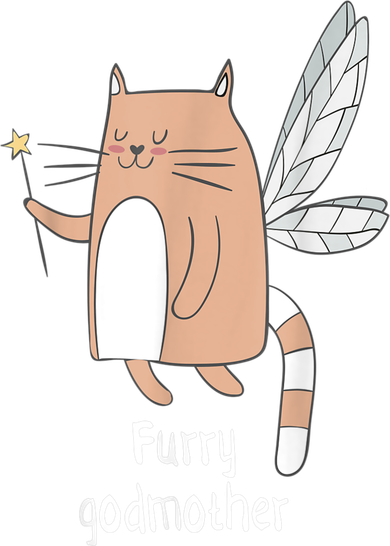 Furry Godmother Funny Cat Godmother Cute Cat Lover Coaster