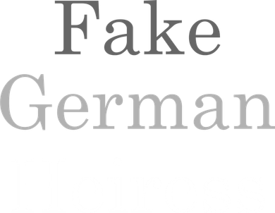 Fake German Heiress Funny Meme Tank Top