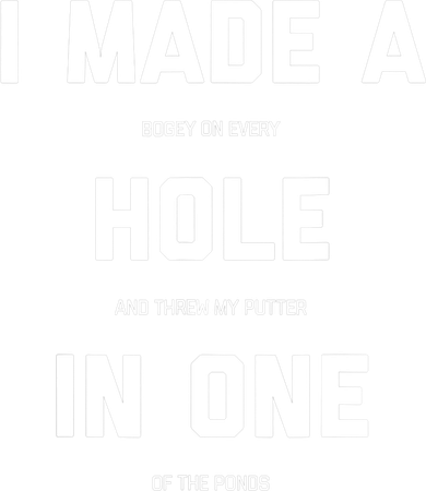 Funny Golf Hole In One Golf Gag Gifts Button