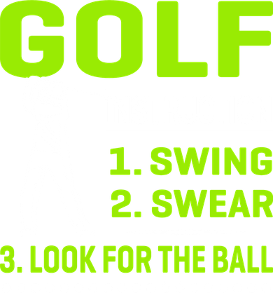 Funny Golf Instructions Women's Hoodie