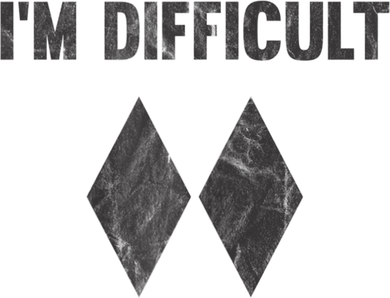 Funny Gift I'm Difficult Double Black Diamond Ski Snowboard Gift Women's Tank Top