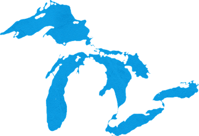 Five Great Lakes American Midwest Native Fresh Water Backpack