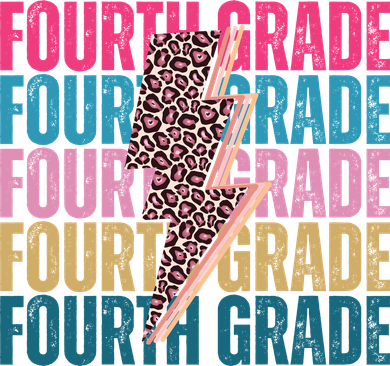 Fourth Grade Lighting Cheetah Back To School Women's Sweatshirt