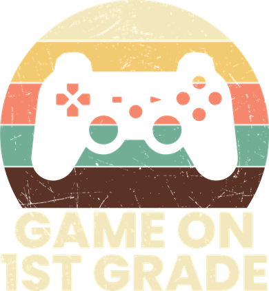 Funny Game On 1st Grade Vintage Back To School Toddler Hoodie