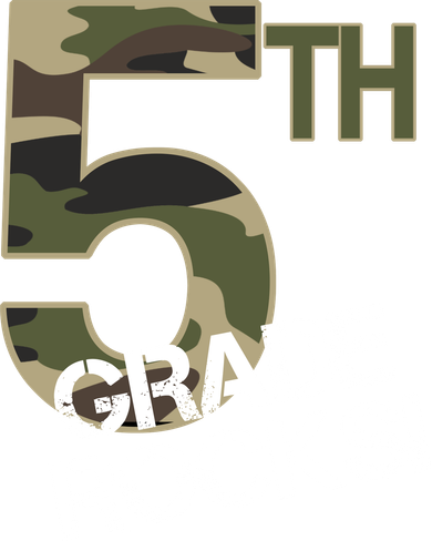 5th Grade Rocks Camo Button