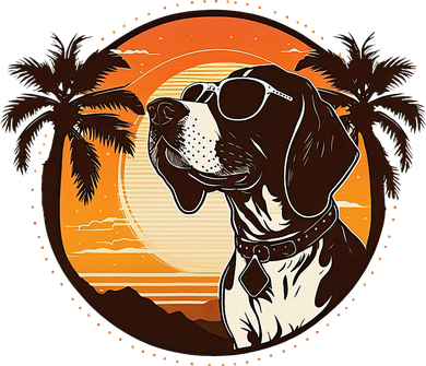 Funny german shorthaired pointer Cute Cool Sunglasses Doddie Hoodie
