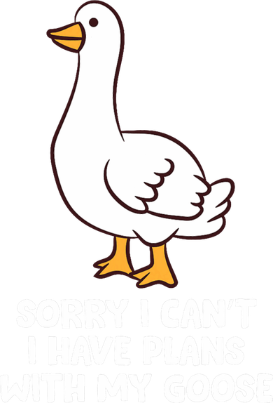 Funny Goose Sorry I CanT I Have Plans With My Goose Kids Hoodie
