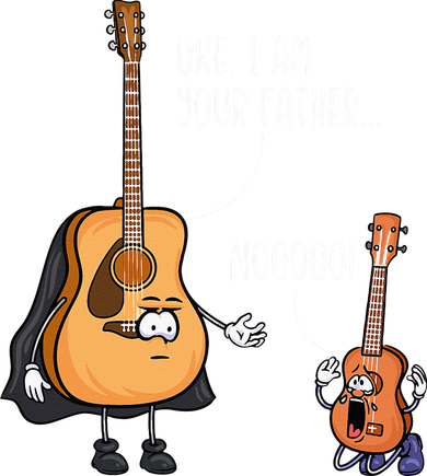 Funny Guitar Ukelele Uke I Am Your Father Musician Music Women's Tank Top