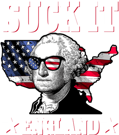 Funny George Washington Suck It England Kids Long Sleeve Shirt