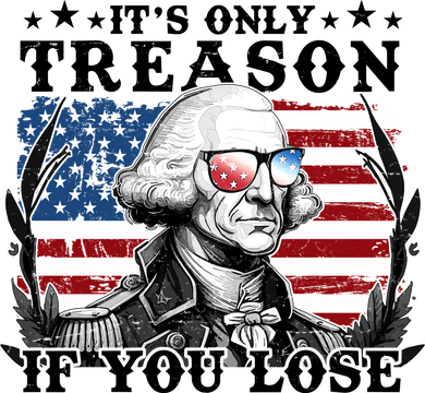Funny George Washington Its Only Treason If You Lose Bucket Hat