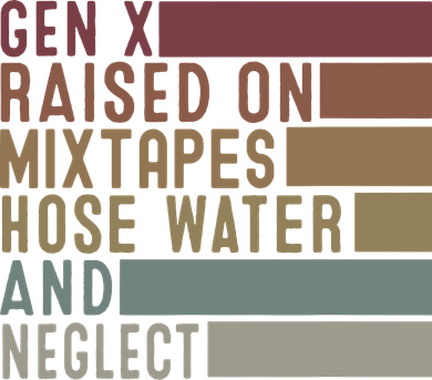 Funny Gen X Raised On Mixtapes Hose Water And Neglect Retro Tank Top