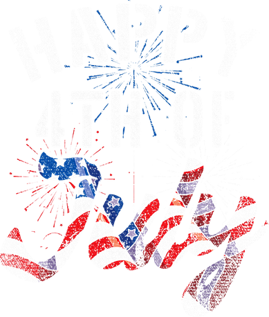 Fireworks Happy 4th Of July Us Flag American 4th Of July Kids Sweatshirt