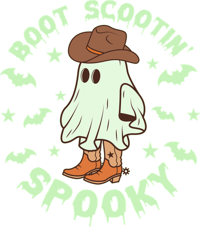 Funny Halloween Boot Scootin Spooky Cowboy Ghost Backpack